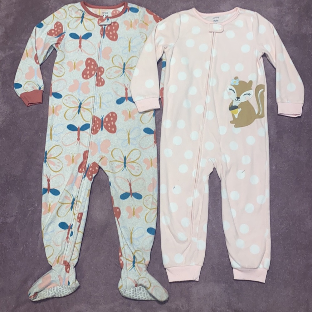 🔥 4/20! Carters footie pjs. Size 4T.